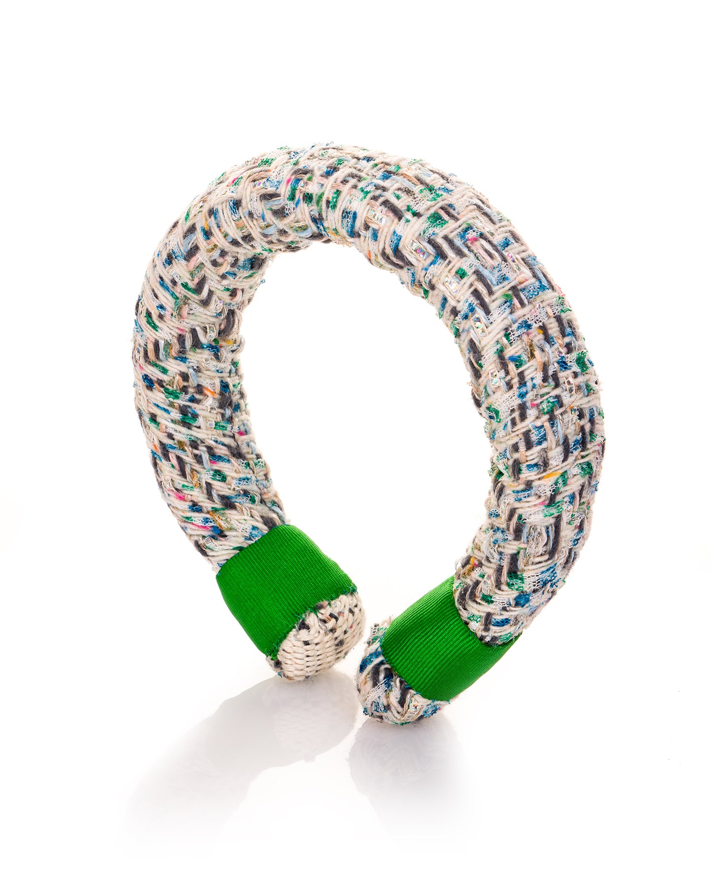 Balaca Diadema en Paño Tweed Jaspeado