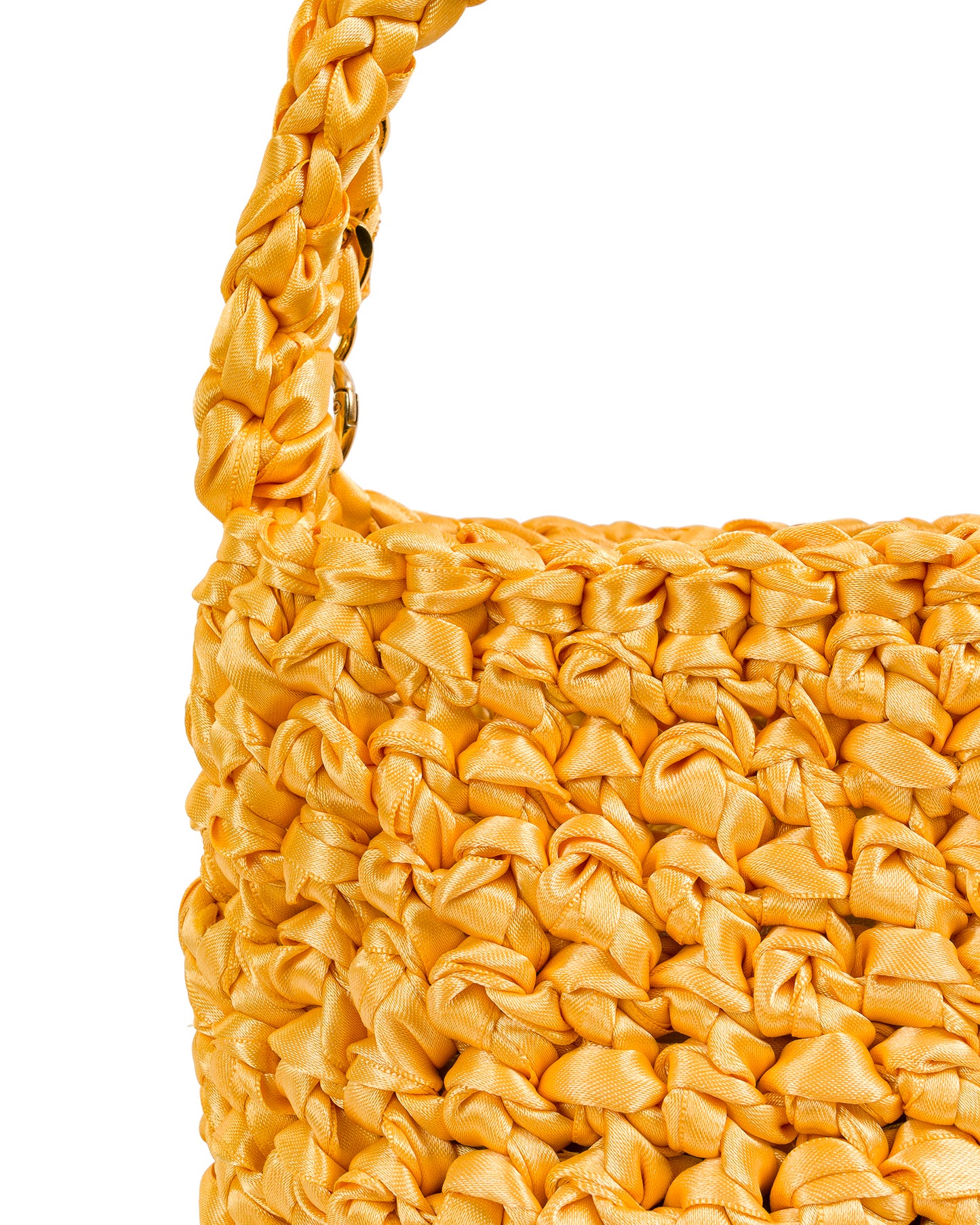 Crochet Asa Corta y Cadena en Amarillo Oro