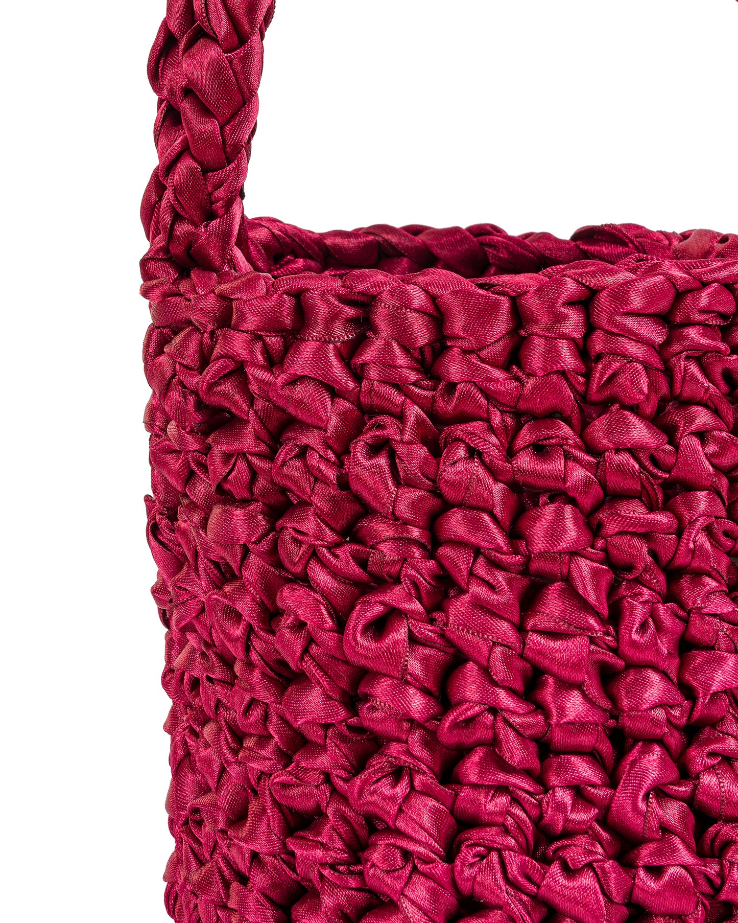 Crochet Asa Corta y Larga Tejidas en Vinotinto Claro