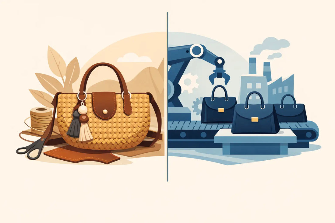 Bolso artesanal vs industrial, ¿cuál elegir?
