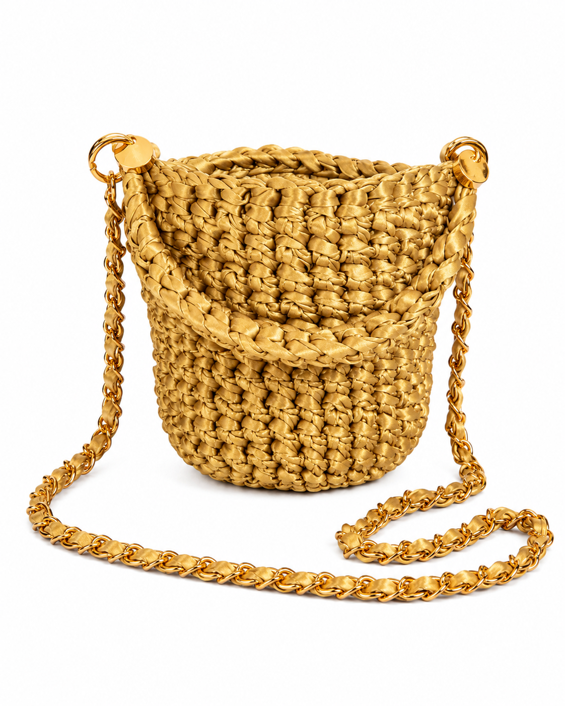 Asa Corta y Cadena Intercambiables en Dorado Ocre