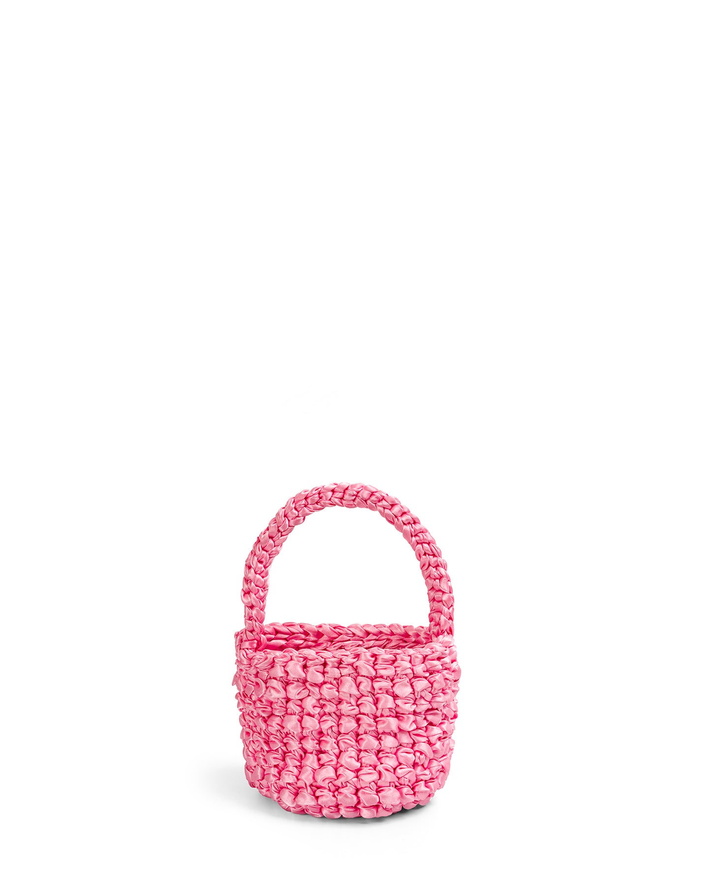 Crochet Asa Corta y Cadena en Rosado Intenso