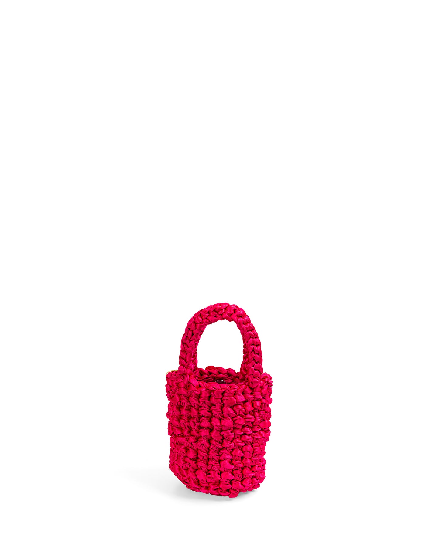 Crochet Asa Corta Doble y Cadena en Fucsia