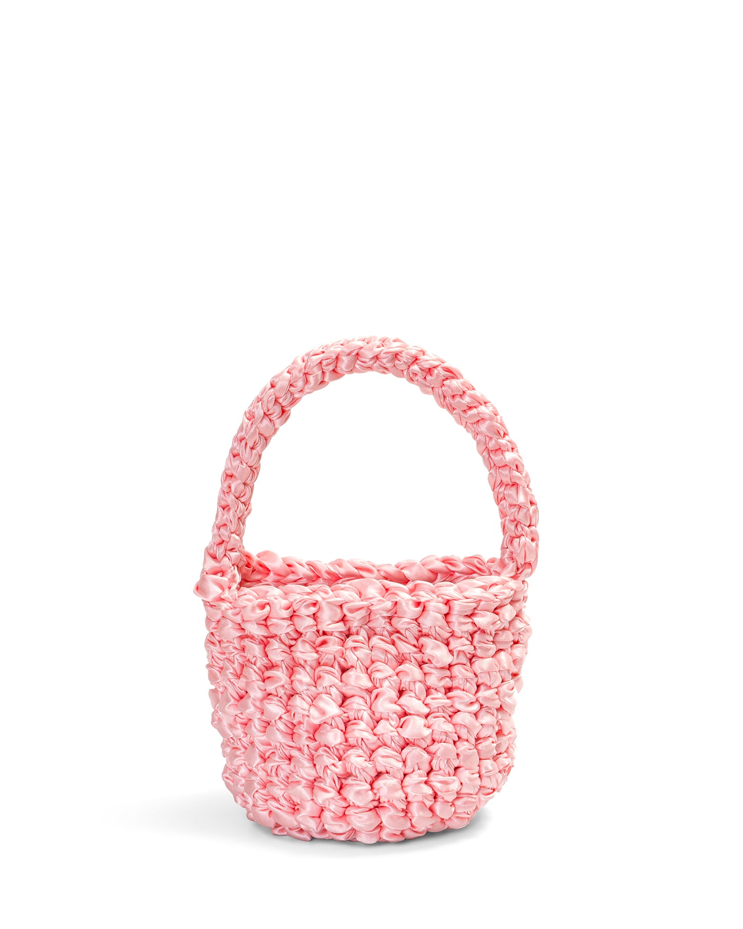 Crochet Asa Corta y Cadena en Rosa Pálido