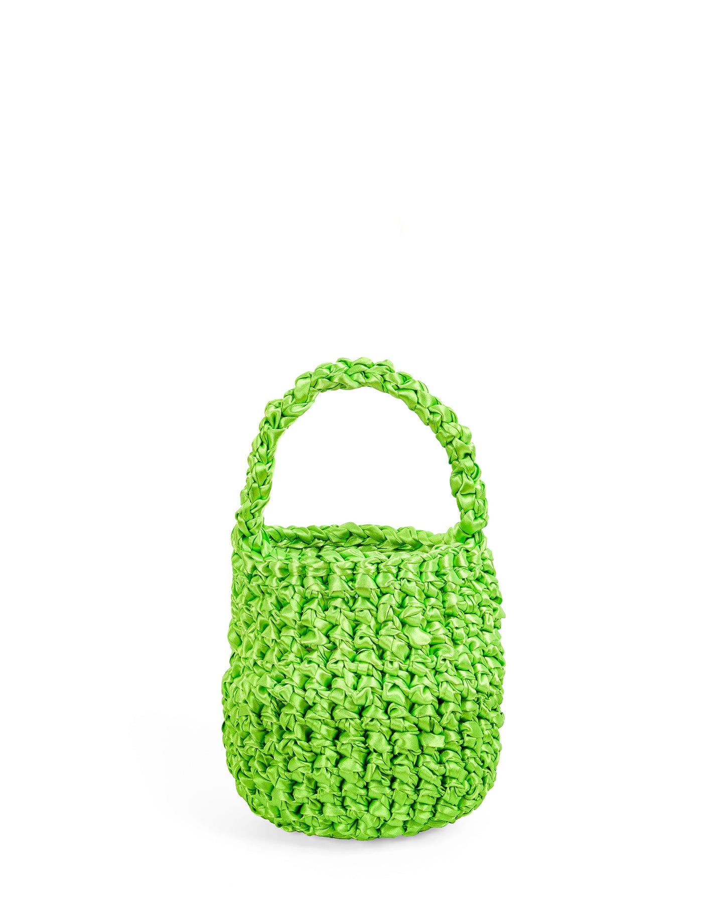 Crochet Asa Corta y Cadena en Verde Limón