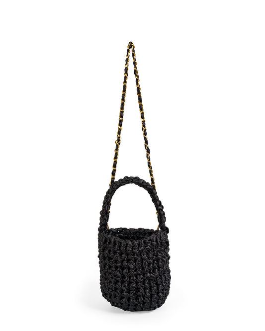 Crochet Asa Corta y Cadena en Negro
