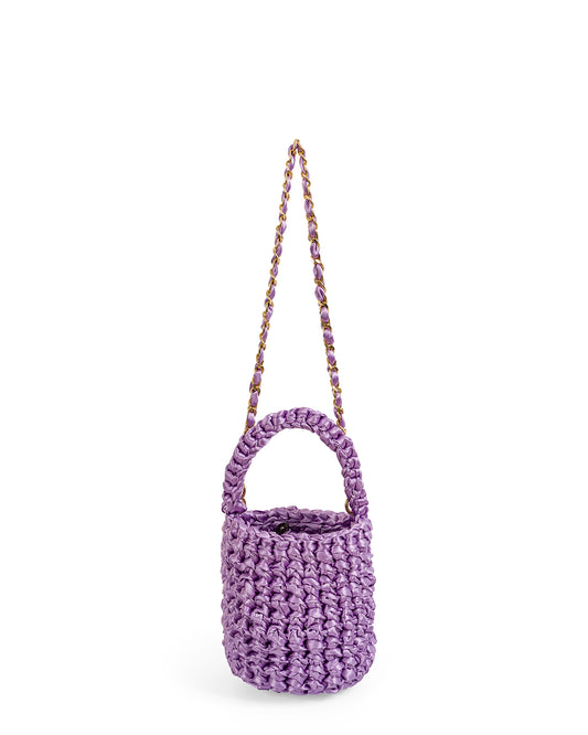 Crochet Asa Corta y Cadena en Lila