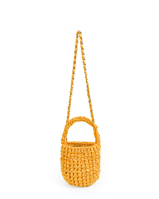 Crochet Asa Corta y Cadena en Amarillo Oro