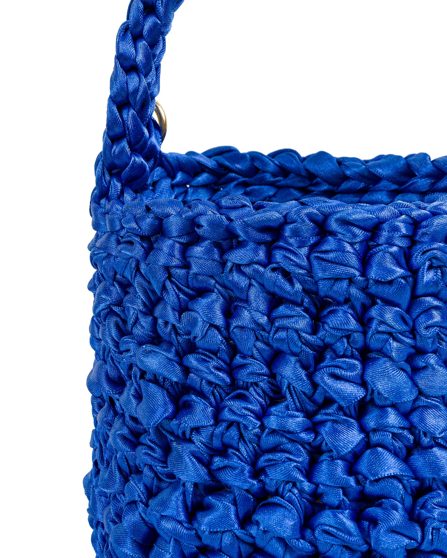 Crochet Asa Corta y Cadena en Azul Atardecer