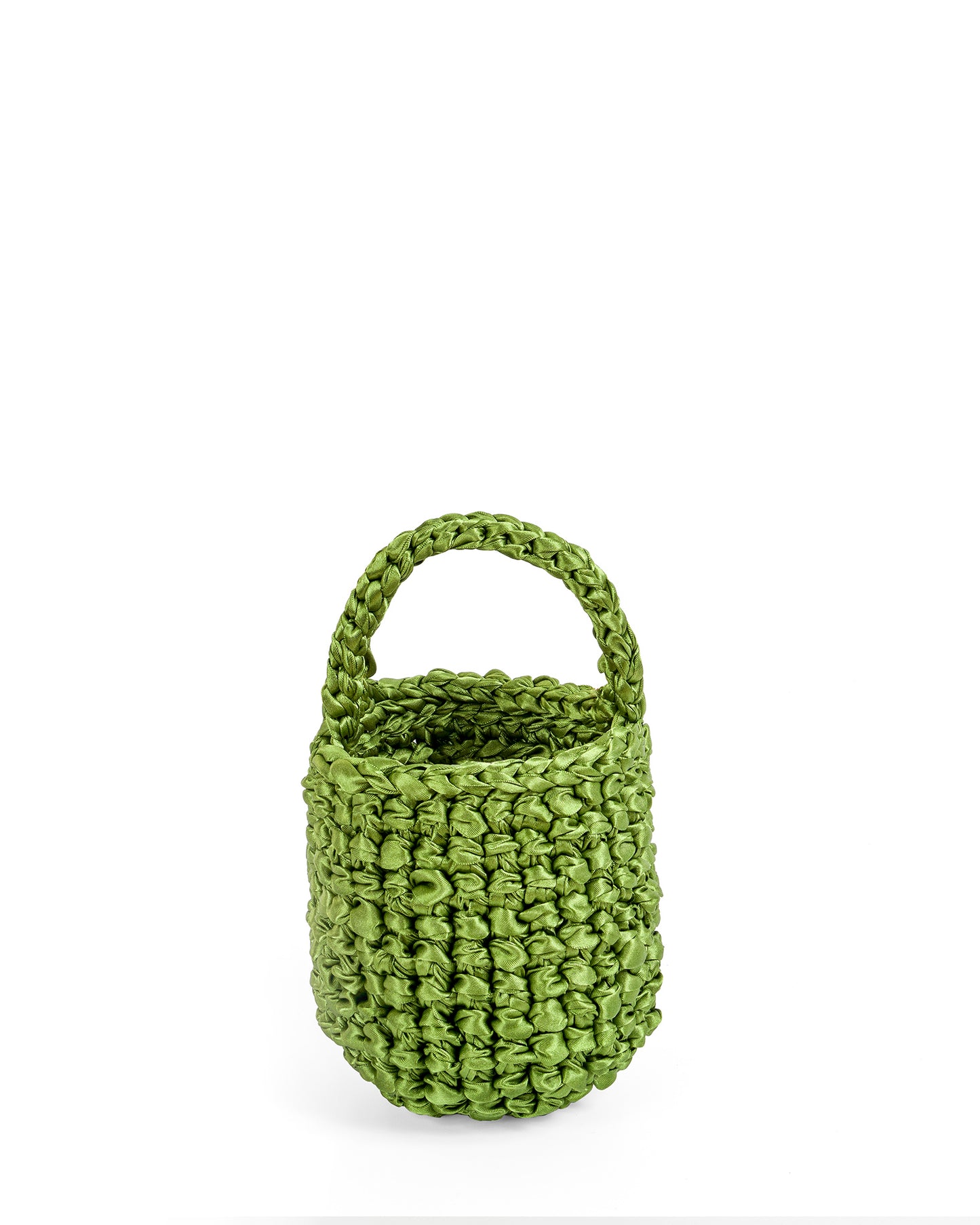 Crochet Asa Corta y Cadena en Verde Hoja