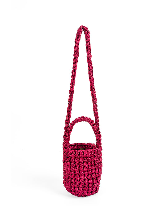Crochet Asa Corta y Larga Tejidas en Vinotinto Claro
