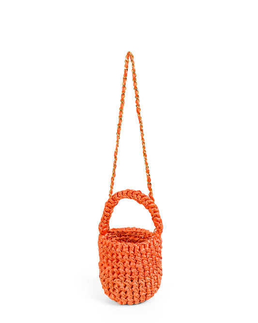 Crochet Asa Corta y Cadena en Naranja