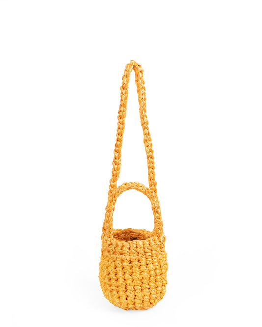 Crochet Asa Corta y Larga Tejidas en Amarillo Oro