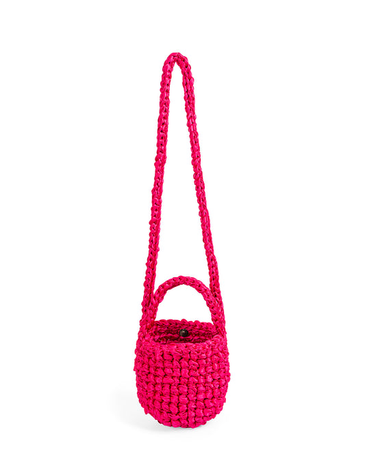 Crochet Asa Corta y Larga Tejidas en Fucsia
