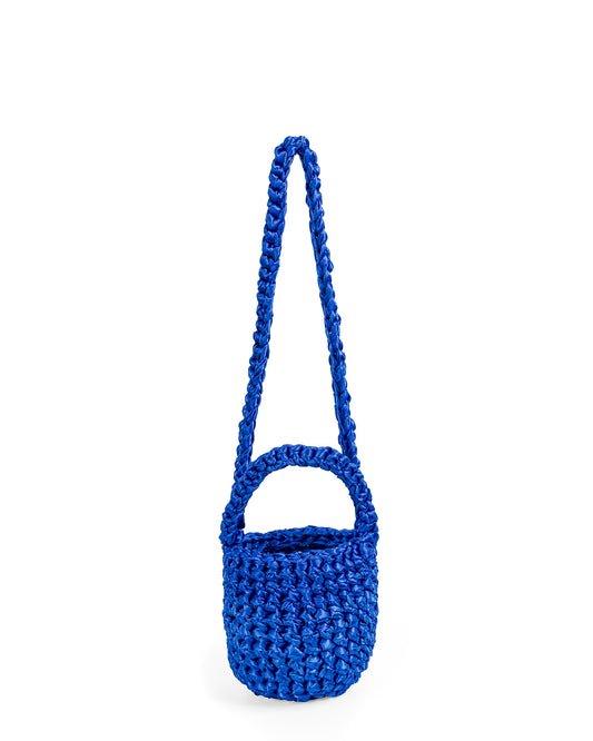 Crochet Asa Corta y Larga Tejidas en Azul Atardecer